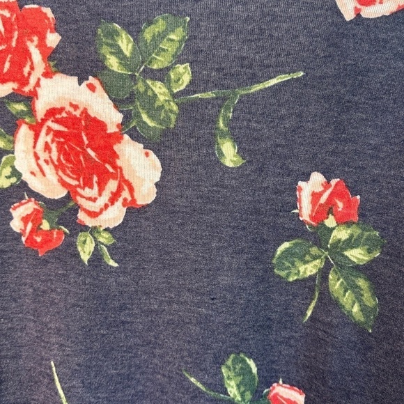 LulaRoe Women’s Navy and Pink Floral Open Cardigan Size Small - Picture 8 of 12